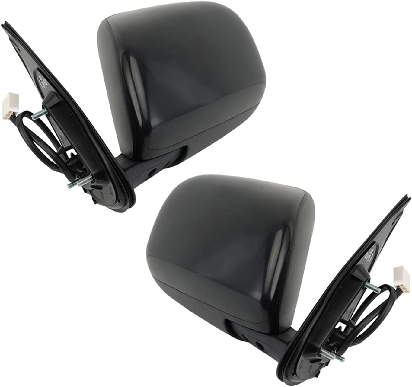 3 Pins Side Mirror Assembly Compatible For Toyota For Hilux For Vigo 2005 2006 2007-2015 Primer Black Manual Folding Door Exterior Autoparts (L Side Mirror Assy)