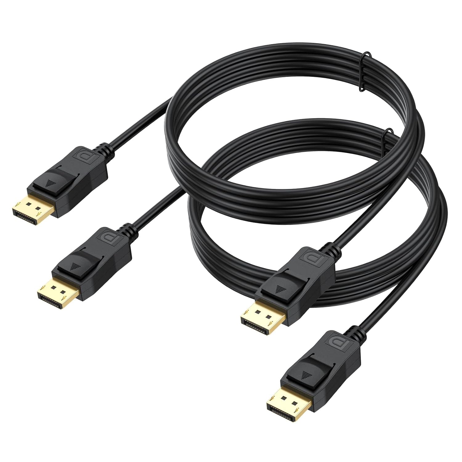Kado 5ft DisplayPort Cable 2-Pack, DP 1.4 High Speed 8K 60Hz, 4K 144Hz, 2K 240Hz 165Hz 144Hz FreeSync HDR HDCP, DP Male Male, 1.5m Length Genuine