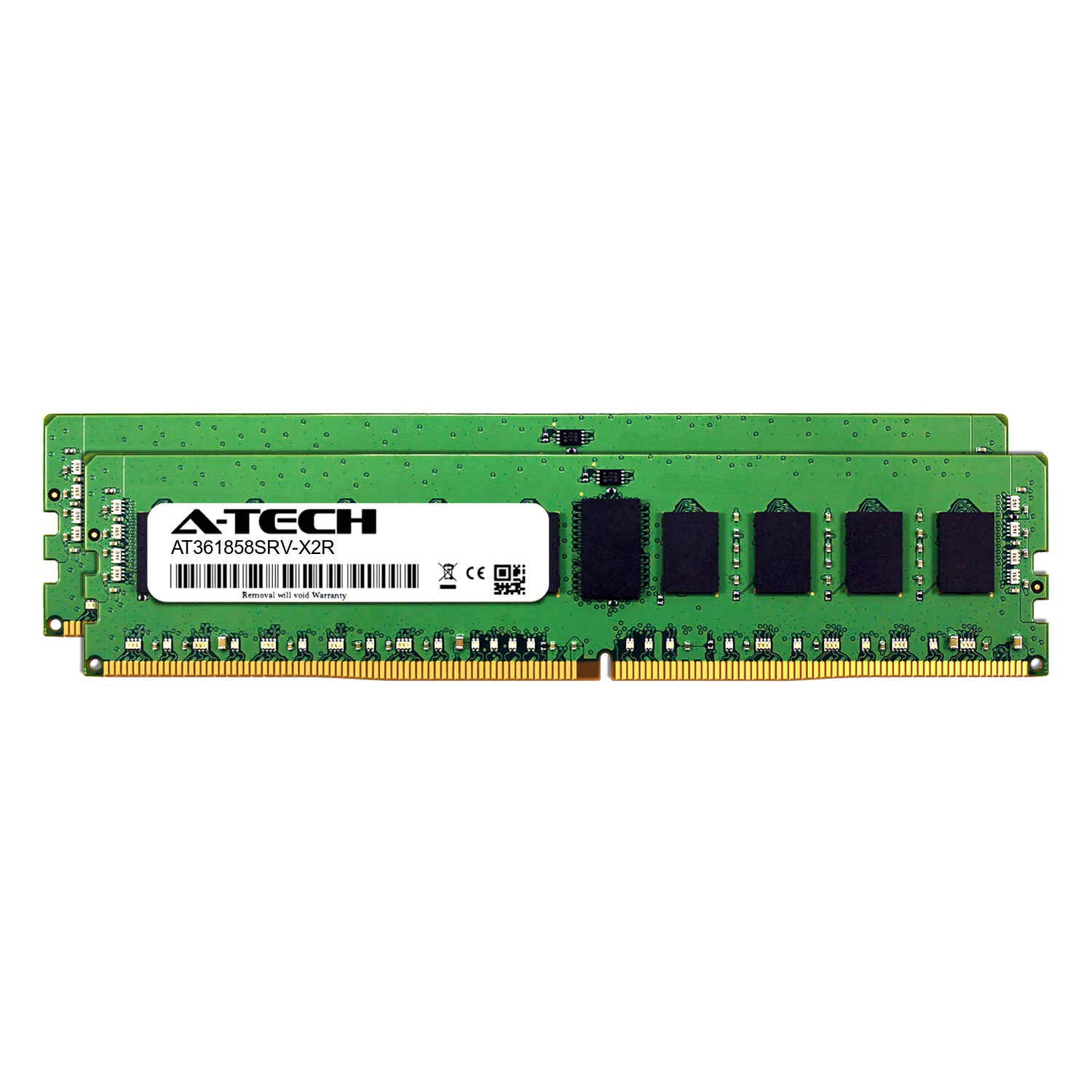 A-Tech 32GB Kit (2 x 16GB) for Tyan B7076G62BV10H - DDR4 PC4-21300 2666Mhz ECC Registered RDIMM 1rx4 - Server Memory Ram (AT361858SRV-X2R3)
