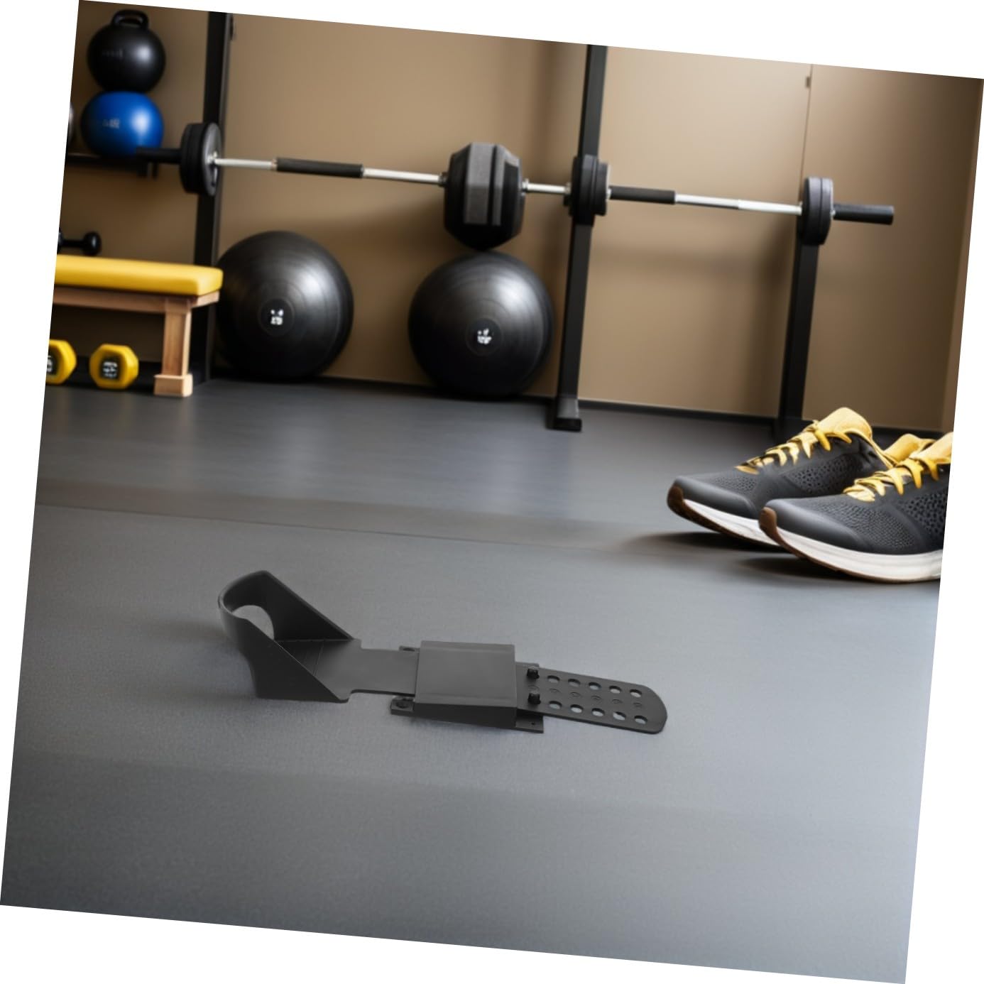DOITOOL Rudermaschinenpedale Ersatz Kunststoff Fußplatte Großzügig rutschfest Verstellbar Kompatibel für Indoor Rudergerät Fitness Zubehör