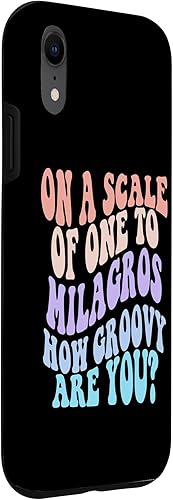 Miniatura 3 de iPhone XR MILAGROS Cute Retro Girls Groovy MILAGROS Personalized Name Case