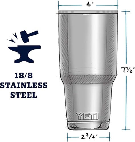 Miniatura 2 de Yeti Rambler Vaso de 30 onzas acero inoxidable aislado al vacío con tapa MagSlider