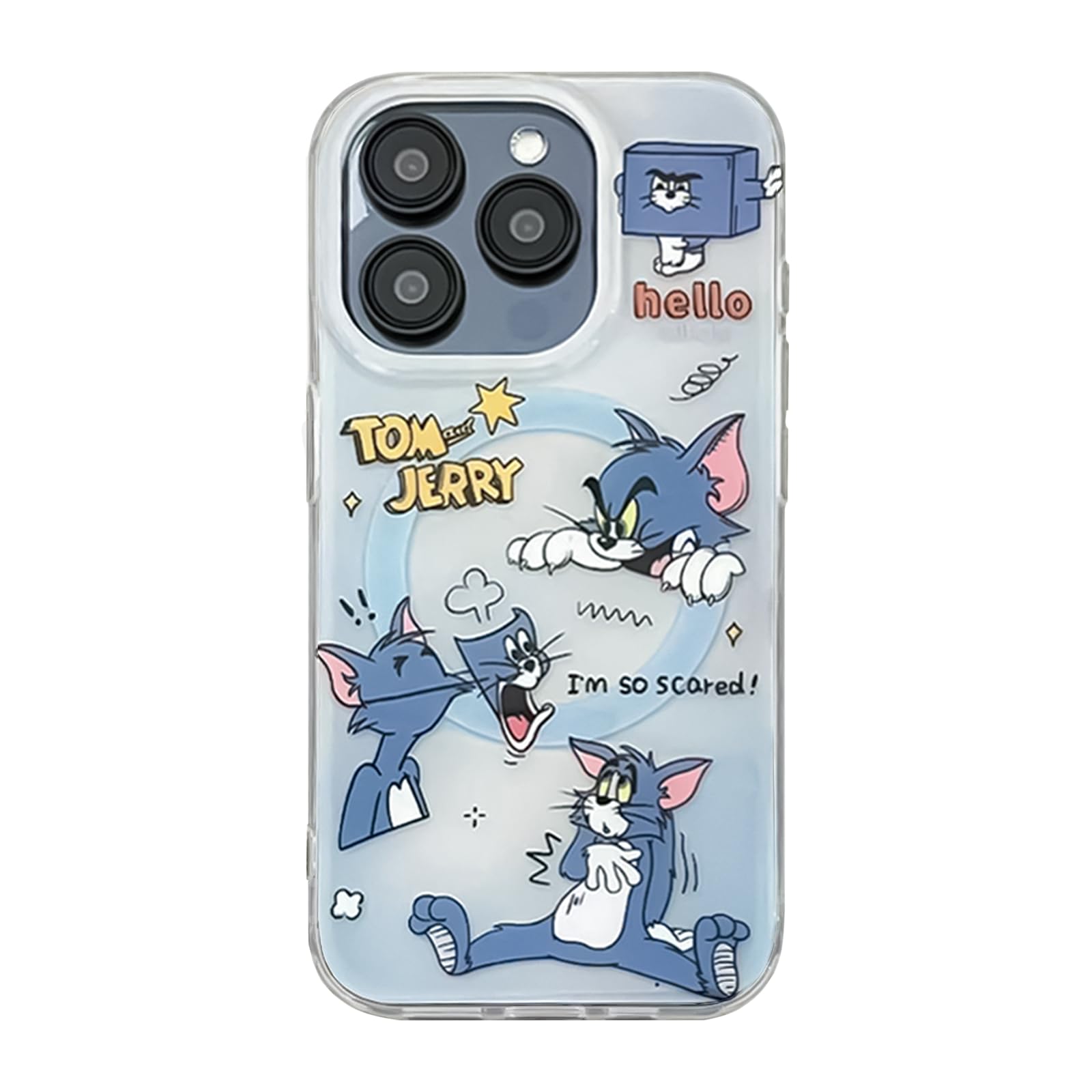 Amazon.co.jp: トムとジェリー iPhone 16 Pro 用 ケース トムと