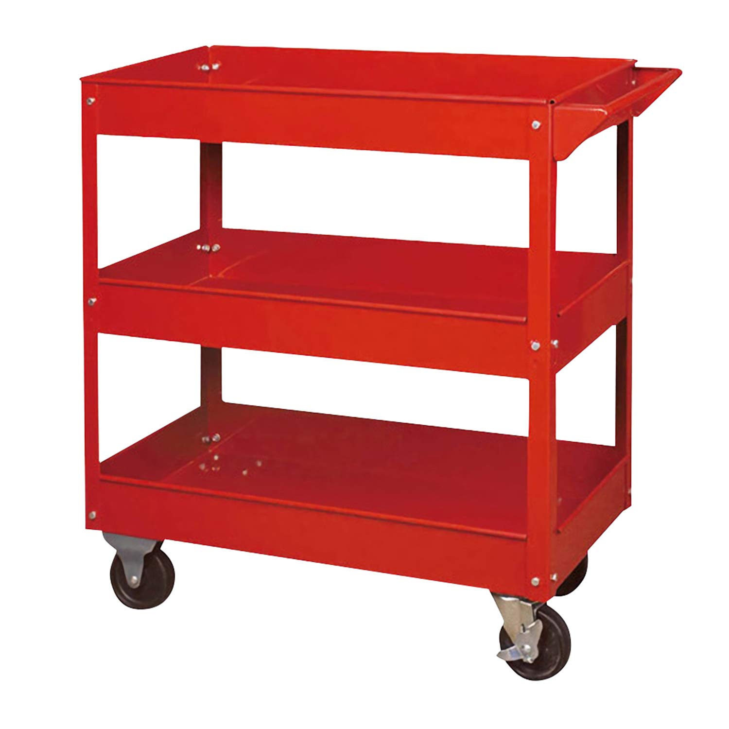 Chariot à outils en acier Eyeger 301Q à 3 plateaux rouge pour atelier