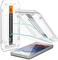 Spigen Protetor de tela de vidro temperado [GlasTR EZ FIT] projetado para Galaxy S25 Ultra [compatível com capas] - pacote com 2