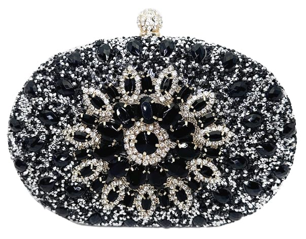 Image of Evening Bags for Women Sparkly Rhinestone Clutch Purses Luxury Handbags for Weddings Formal Prom Party 2026