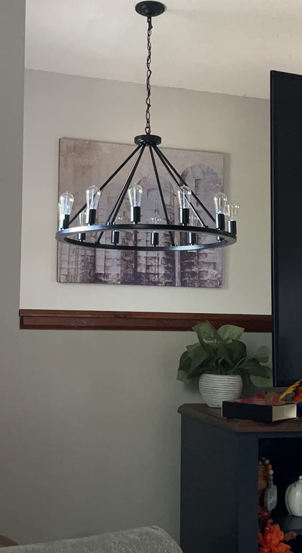 $9/mo - Finance Saint Mossi 32 Inch 12 Lights Metal Chandelier Lighting ...