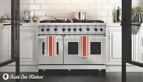 Miniatura 8 de Aunti Em's Kitchen Toallas de cocina y manos de diseñador tejidas de 100% algodón de cultivo responsable, grueso y lujoso, de gran tamaño de 20 x 30