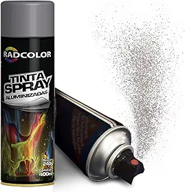 Tinta Spray Radcolor Efeito Metalizado Cromado 400 ml Radnaq RC2127