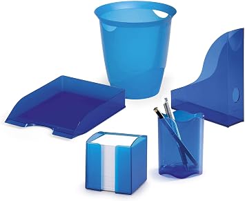 Durable 1701712540 Magazine File Basic, 6 Pieces, Blue Transparent