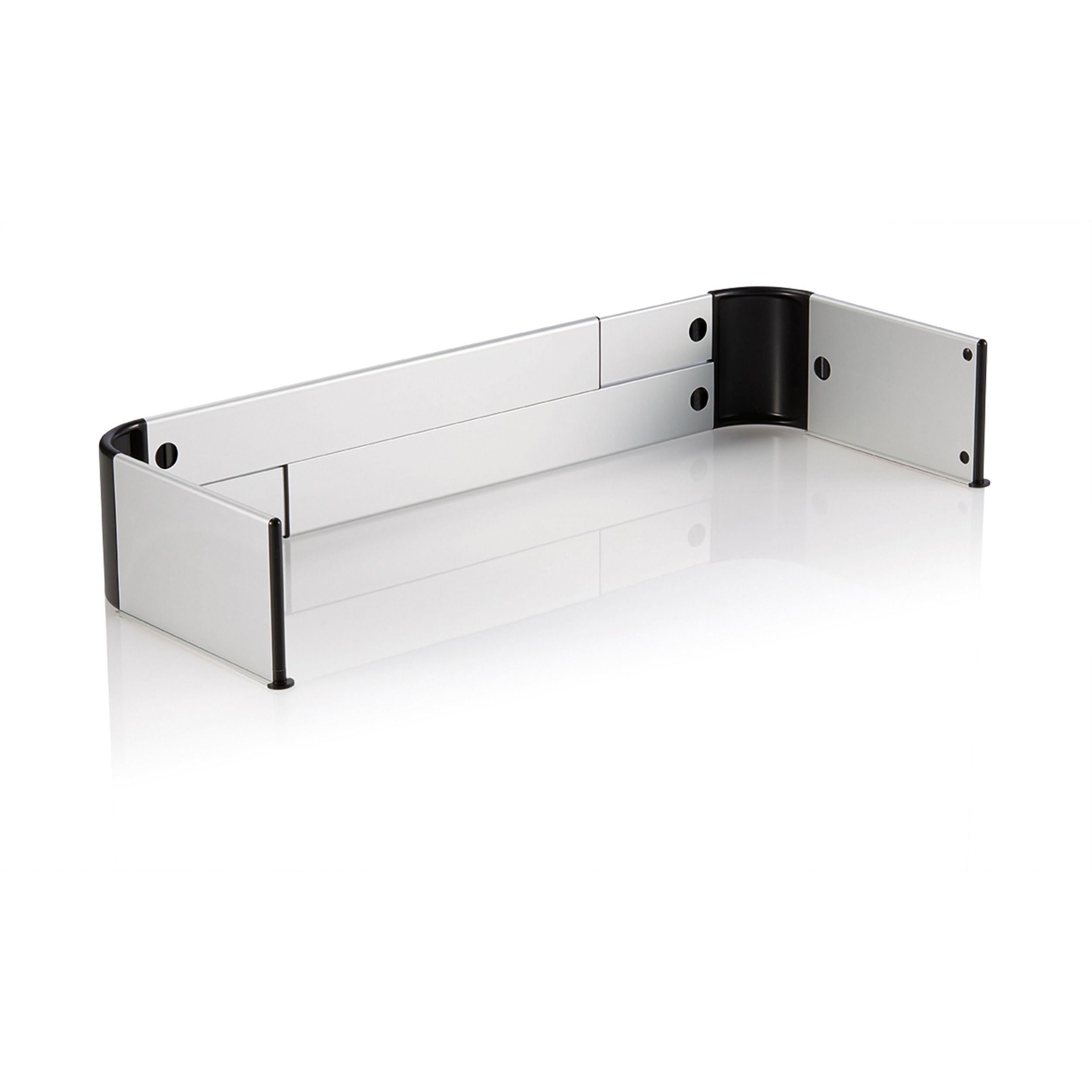 Reer Grille de protection pour cuisinière - Taille réglable de 44 à 65 cm - Compatible induction et cuisinière à gaz - Argenté