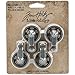 Tim Holtz Mini puleggia Ruote Craft Accessories, Grigio