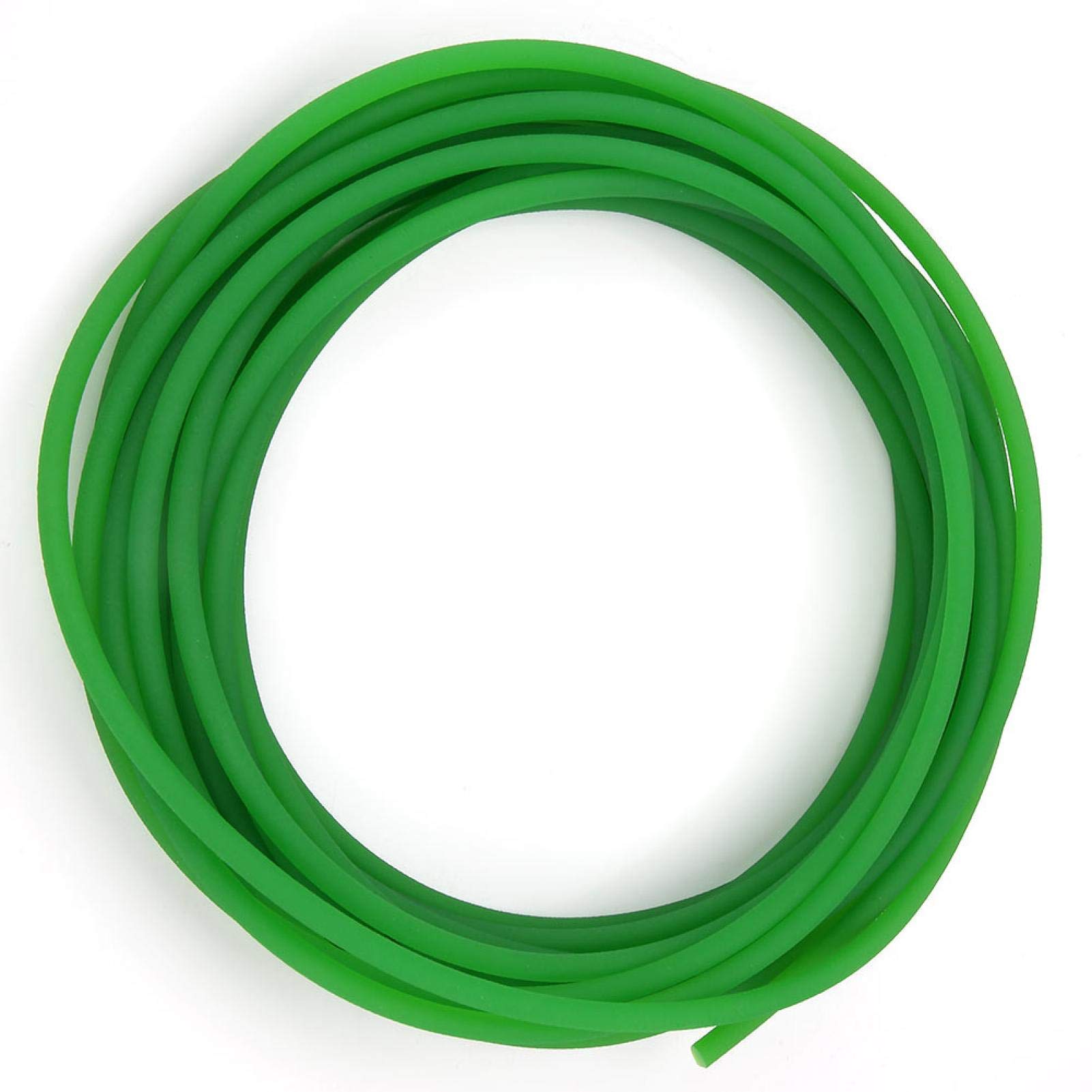 Akozon Correa de transmisión PU redonda de uretano superficie rugosa 6mm 10m