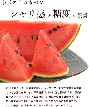 Amazon.co.jp: すいか JA秋田ふるさと あきた夏丸チッチェ 2玉 (A品・1