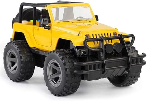 Vehículo de juguete de juguete militar todoterreno con luces y sonidos divertidos (amarillo)