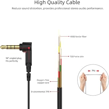 SoundMAGIC ES30C Wired Earbuds, with Mic, Pure HiFi Sound, 3.5mm, Black
