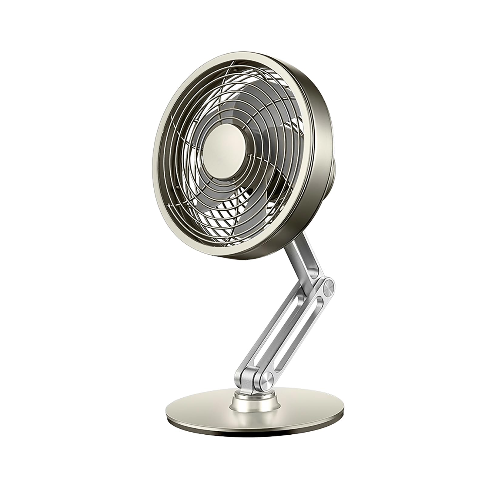 FGJsfhrDTU Portable Fan, USB, Quiet, with 3Speeds Cooling Table 5.6inch for Better(Gold)