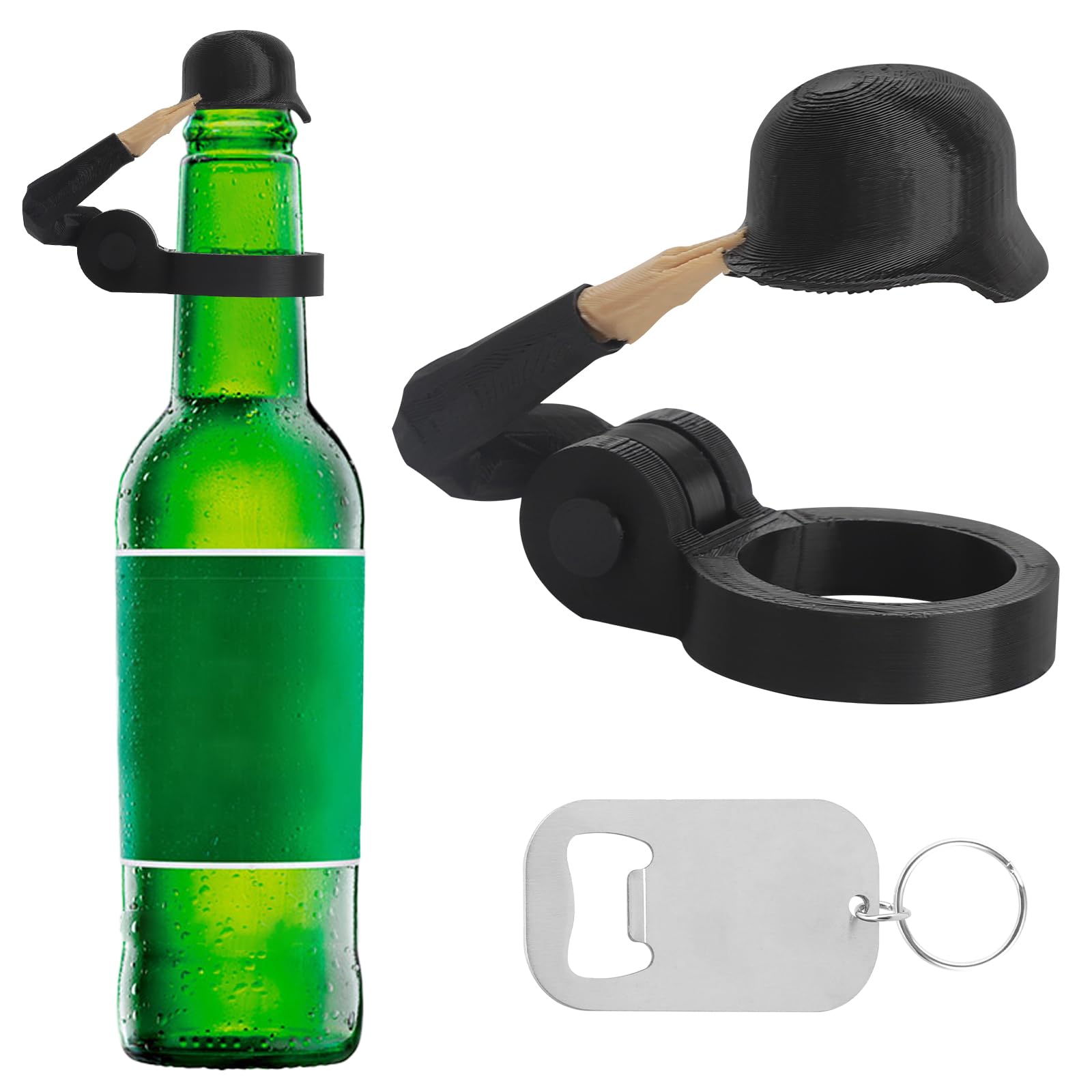 Soldier Salute Beer Bottles Helmet Reusable Bottle Cap Party Bar Hot