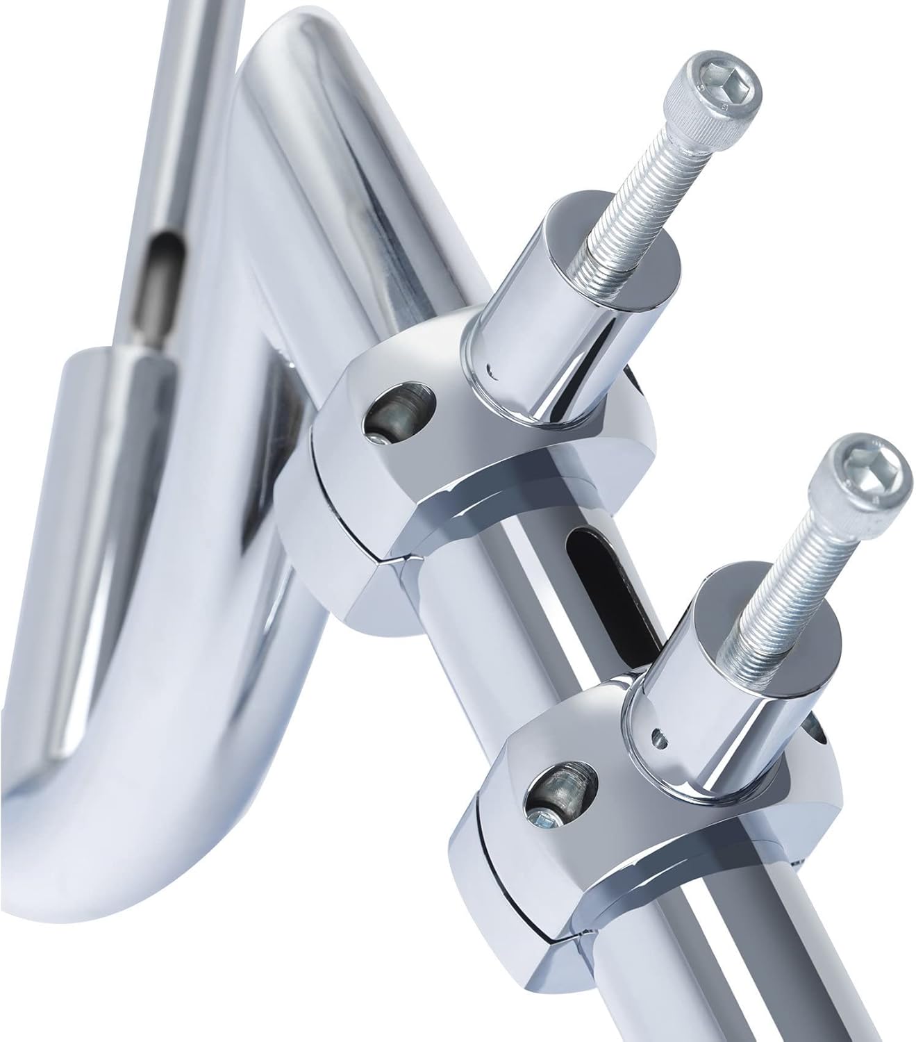 XMT-MOTO 3.5" Handlebar Risers Fit For Harley Softail Dyna Sportster Suzuki 2" Bar
