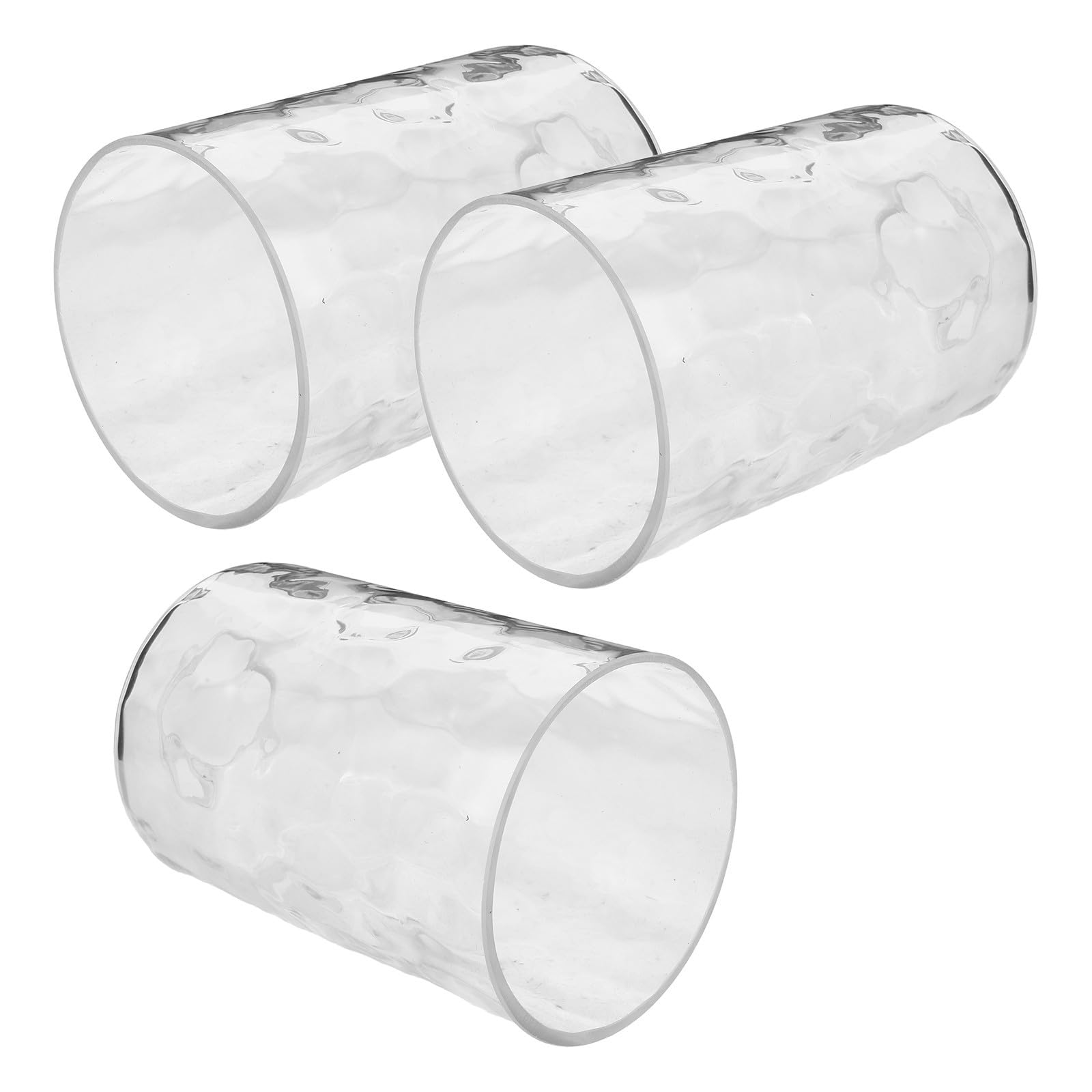 Pantalla de Lámpara de Vidrio Diámetro de 4.2cm Textura de Ondas de Agua Resistente a Daños 3 Piezas y Compatible Lámparas de Techo y Candelabros