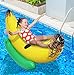 Greenco Giant Inflatable Ride-On Banana Float, Yellow Banana Float, Large Inflatable Pool Float For Kids & Adults, Summer Fun For Pool, Lake, Beach, Party, Lounge
