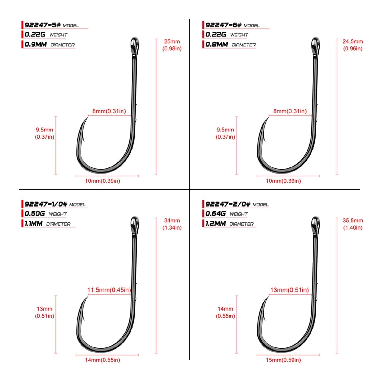 Amo da Pesca, Ami da Pesca, Ami spinati Amo da Pesca Singolo in Acciaio ad Alto tenore di Carbonio Attrezzatura da Pesca con Gambo Lungo Amo da Pesca Jig Ami da Pesca 100 Pezzi (Size : 30)