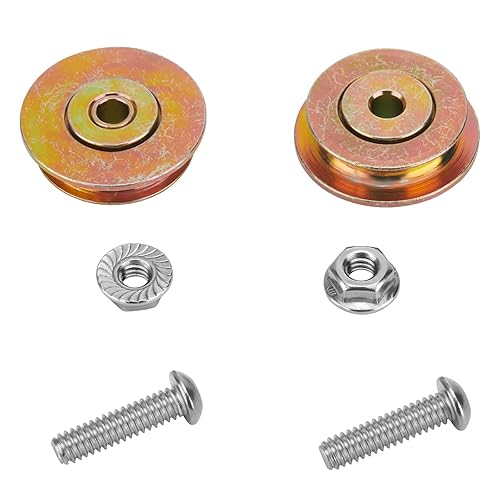 Miniatura 2 de Kit de rodamientos de riel de corte para rodillos Tapco Pro y Max Siding Brake 12334, tornillos 12364, tuercas de bloqueo de acero de aleación 10094