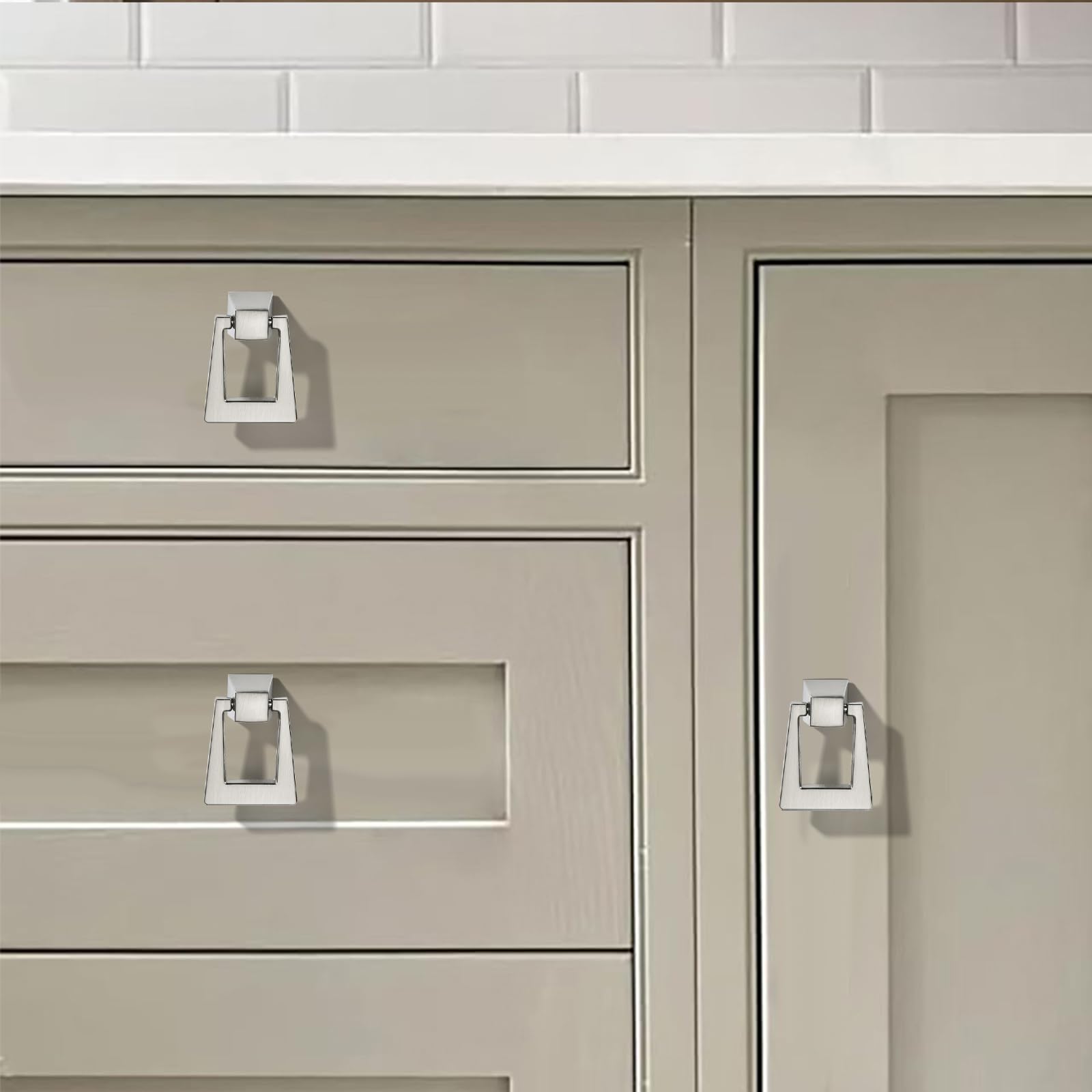 KHTUMEWARE-170286 Round Knob, Brushed Nickel, 2-Pack in Brushed Nickel — KHTUMEWARE