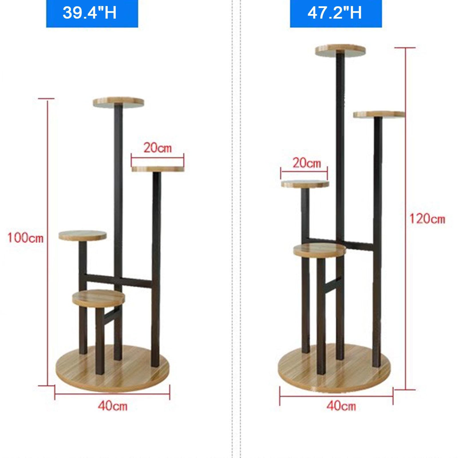 Supporto per Piante su Scala per Interni, Scaffale per Piante in Metallo a 5 Livelli per più Piante, Espositore per Vasi da Fiori, Scaffale per Esterni, Patio, Giardino,White-47.2" H