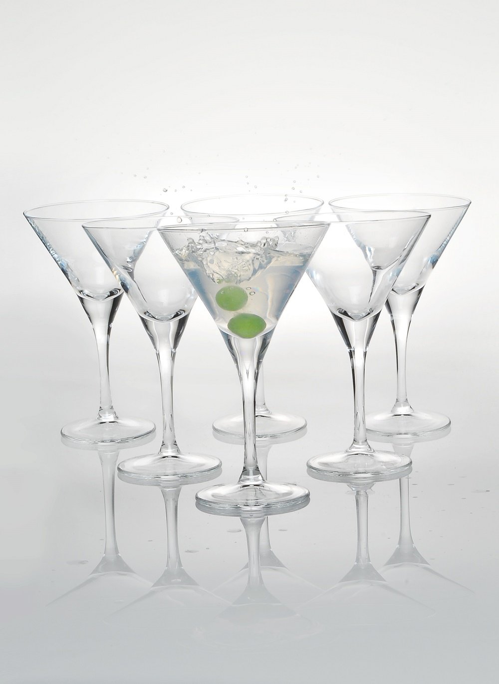 Pasabahce V-Line Cocktail Martini Glass Set, 250 ml, Set of 6, Clear, Tempered Glass 2