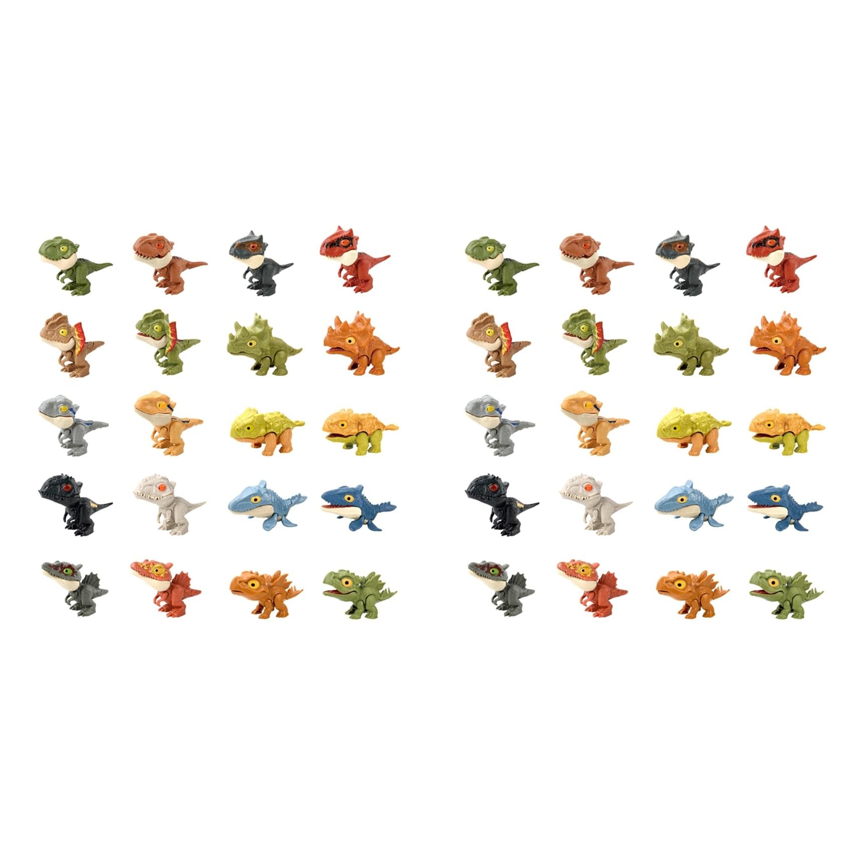 Vjsujehgy 40X Finger Dinosaur Tricky Tyrannosaurus Model Biting Hand Jurassic Dino Toy for Children Animal Movable Joints Gift