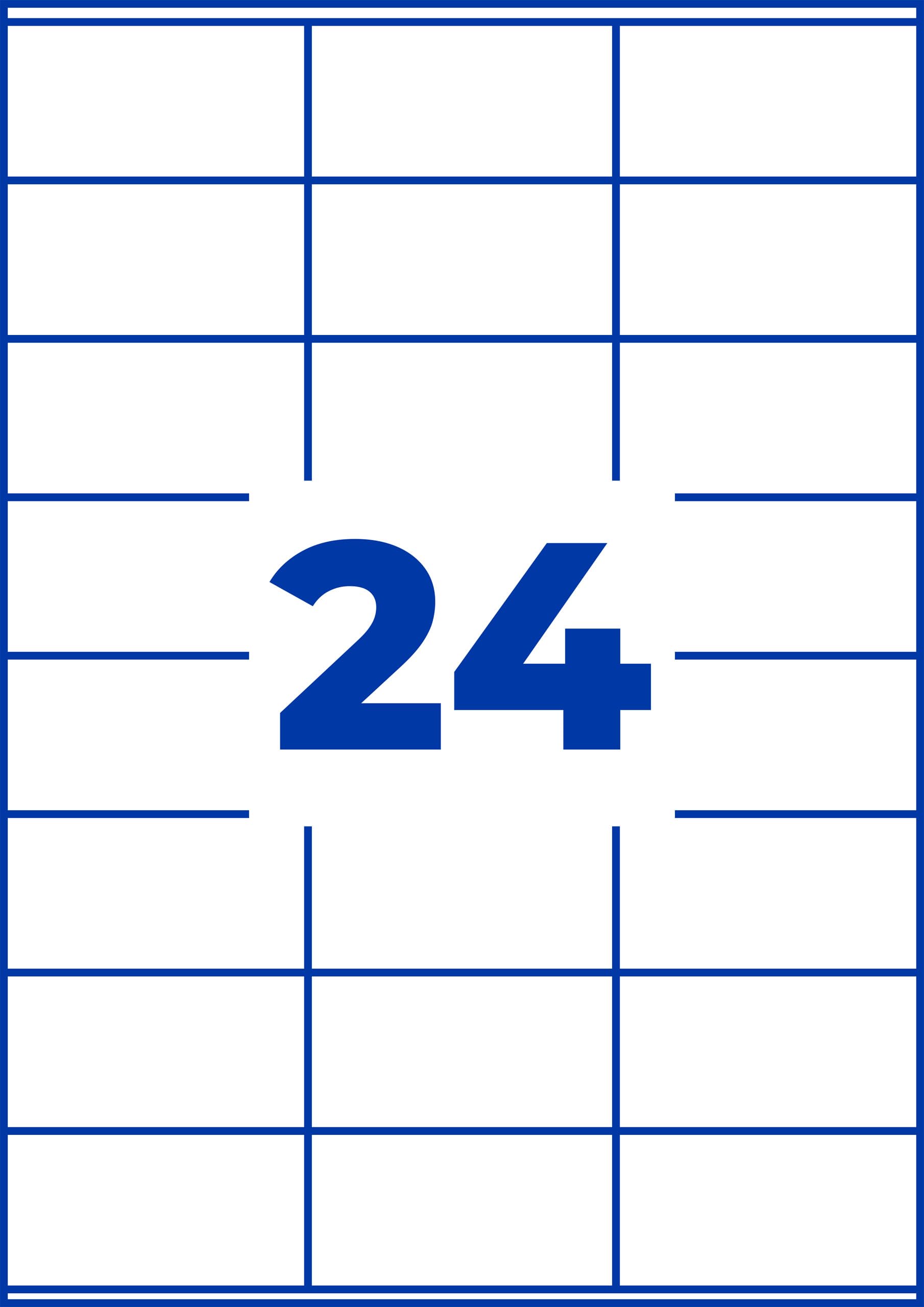 AVERY Zweckform LR3475 Recycling Etiketten (2.400 Adressaufkleber, 70x36mm auf A4, 100% recyceltes Altpapier, bedruckbare Adressetiketten, selbstklebende Klebeetiketten) 100 Blatt, naturweiß