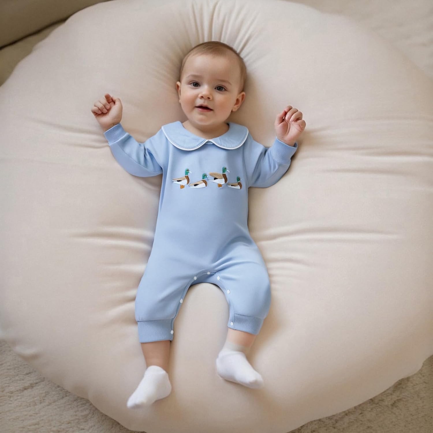 Infant Baby Boy Girl Romper Mallard Duck Outfit Duck Hunting Long Sleeve Jumpsuit Newborn Spring Summer Clothes - Image 2