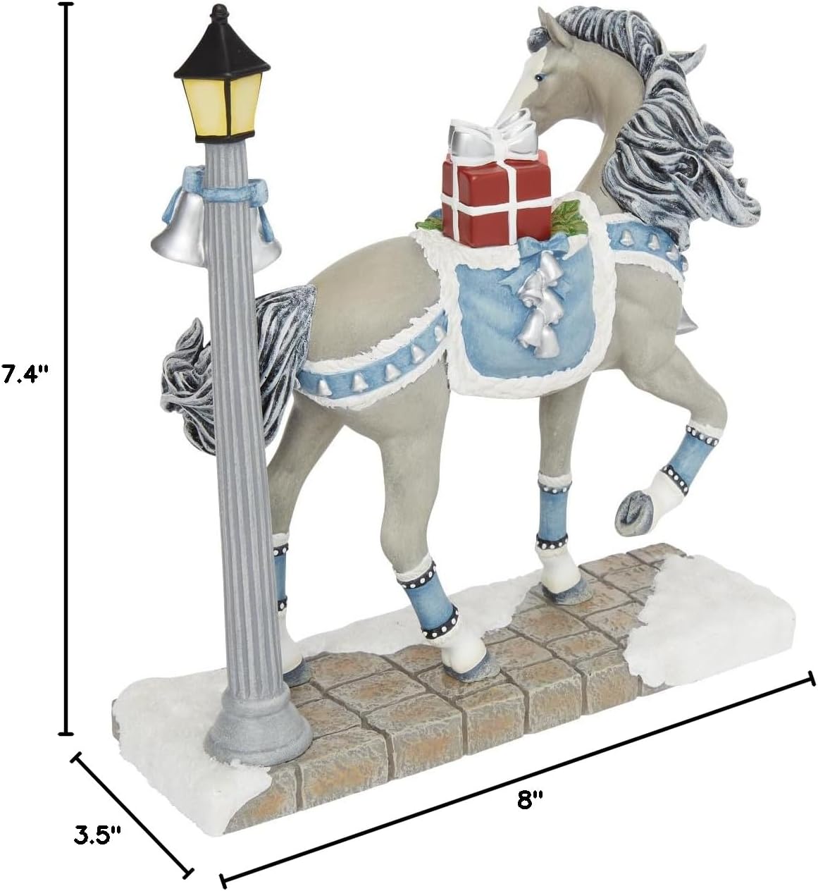 Enesco The Trail of Painted Ponies Christmas Time in The City Figurine, 8 Inch, Multicolor