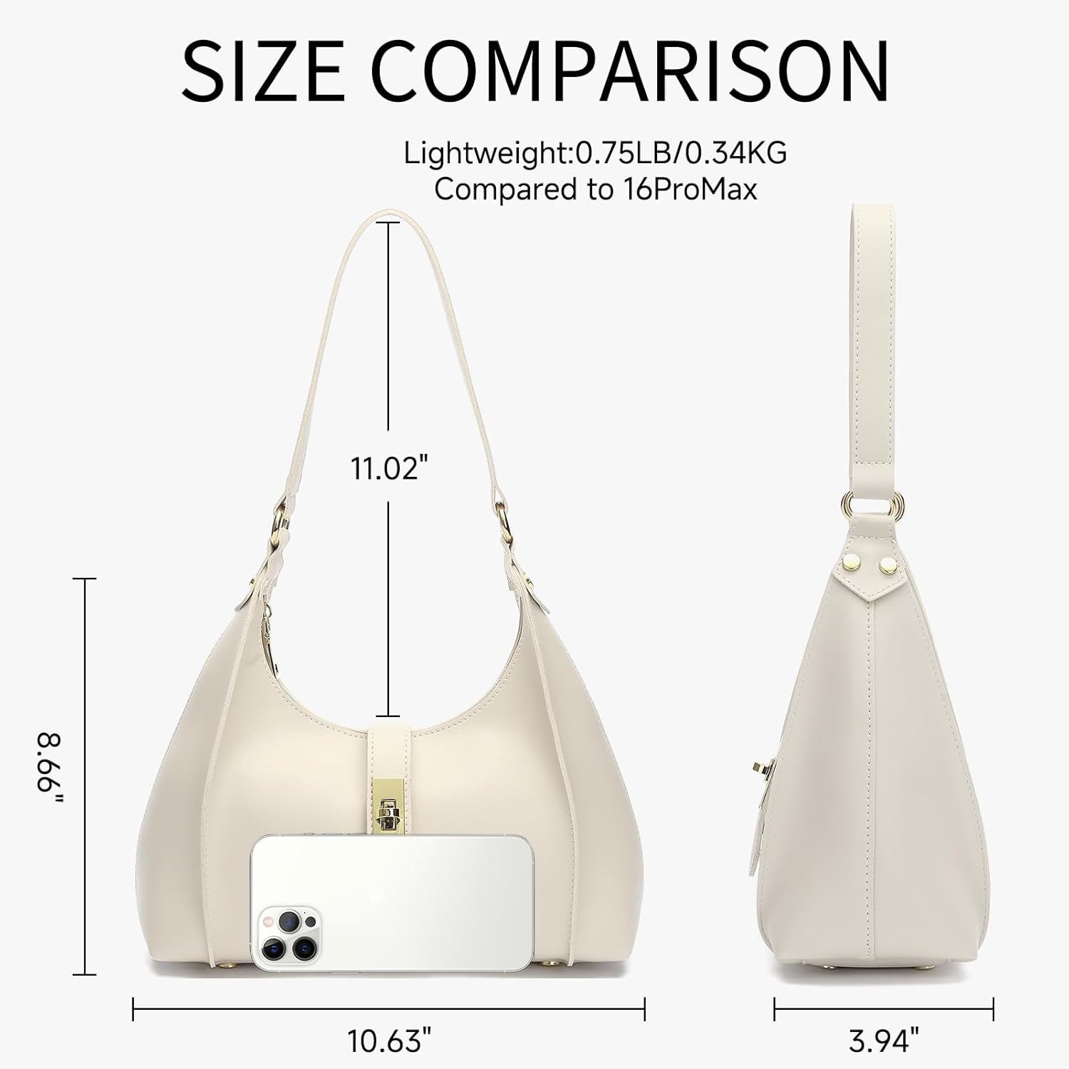 FALAN MULE Shoulder Bag for Women Cute Handbag Hobo Bags PU Leather Underarm Clutch Purse
