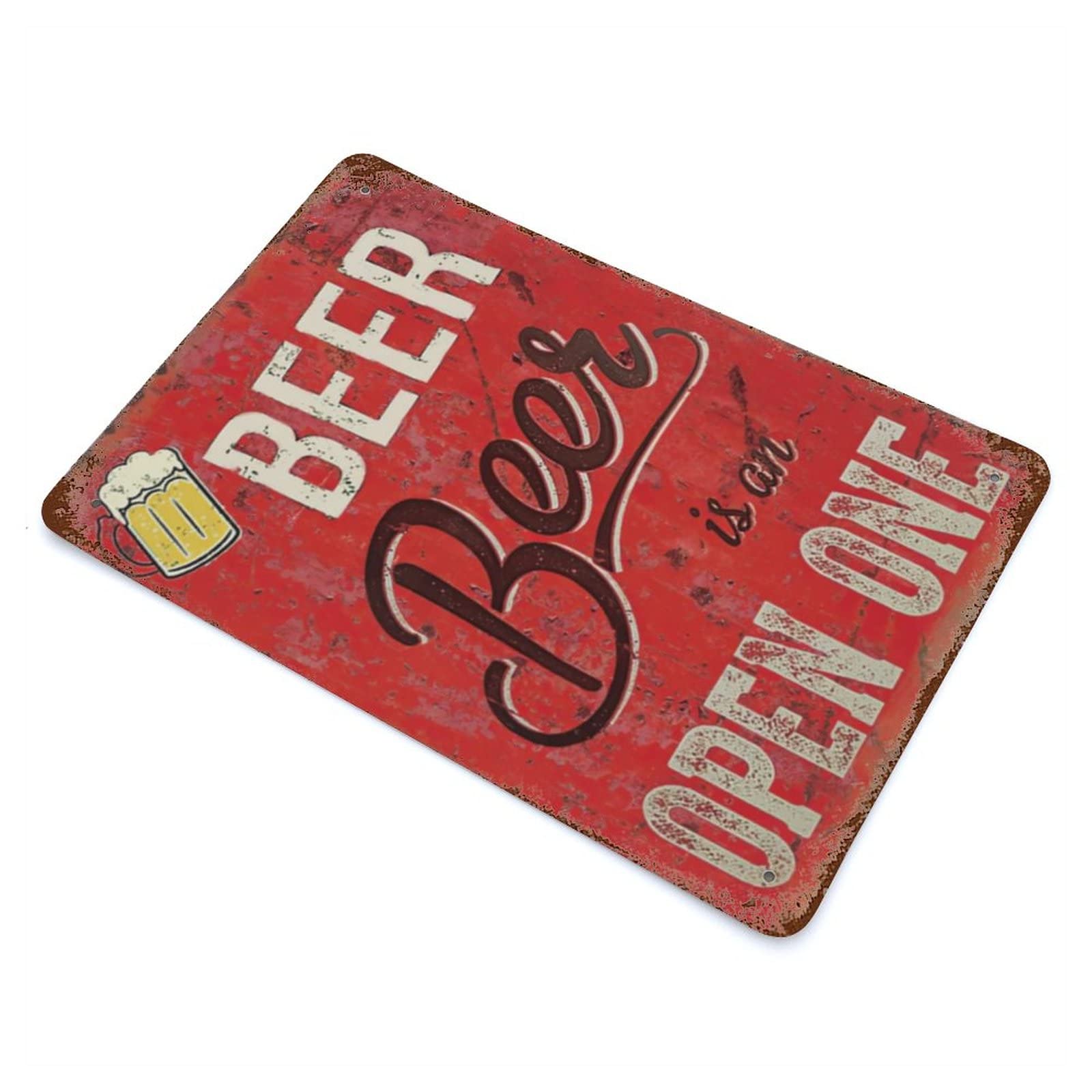 Targa In Metallo Divertente 'La Casita' – 40,6x10,2 Cm – Vintage Per Parete – Interni/Esterni