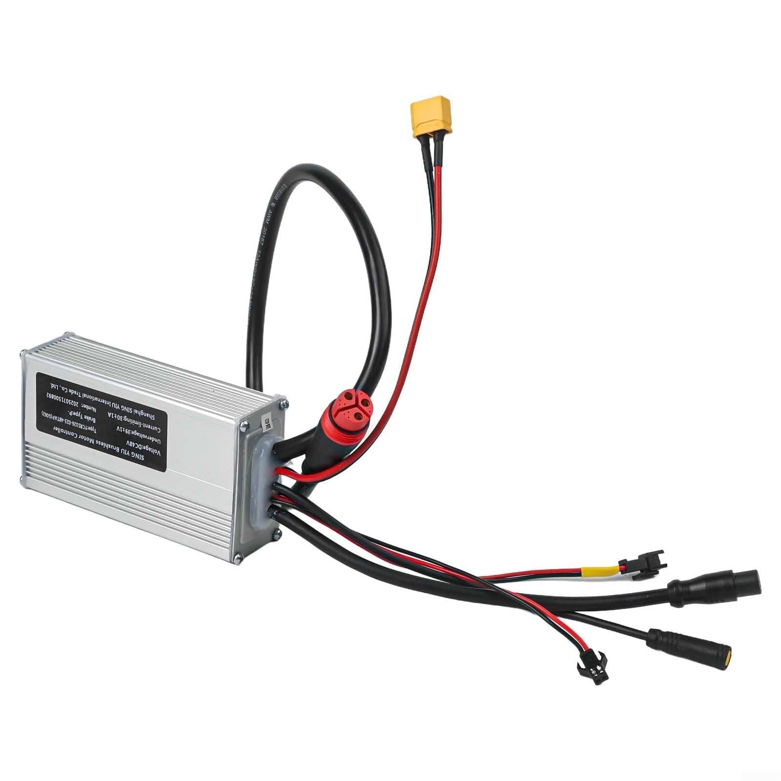 48 V 30 Amp Brushless Ebike Controlador de onda sinusoidal para Bafang para G062 Hub Motor 750W 1000W FAT Motor Carcasa de aluminio con alambre de lámpara
