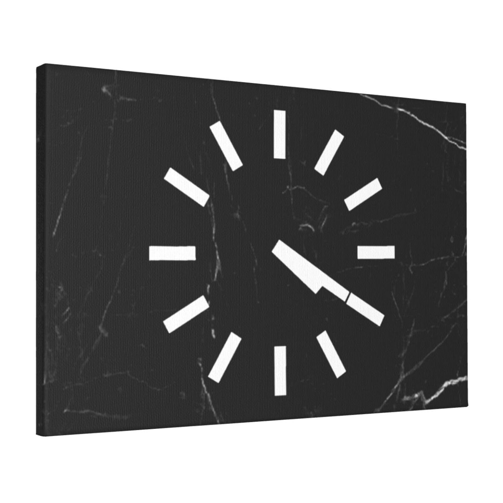 HYYTNHJSD 420 Clock Wall Painting Bedroom Wall Art Hanging Paintings 16x24 Inch