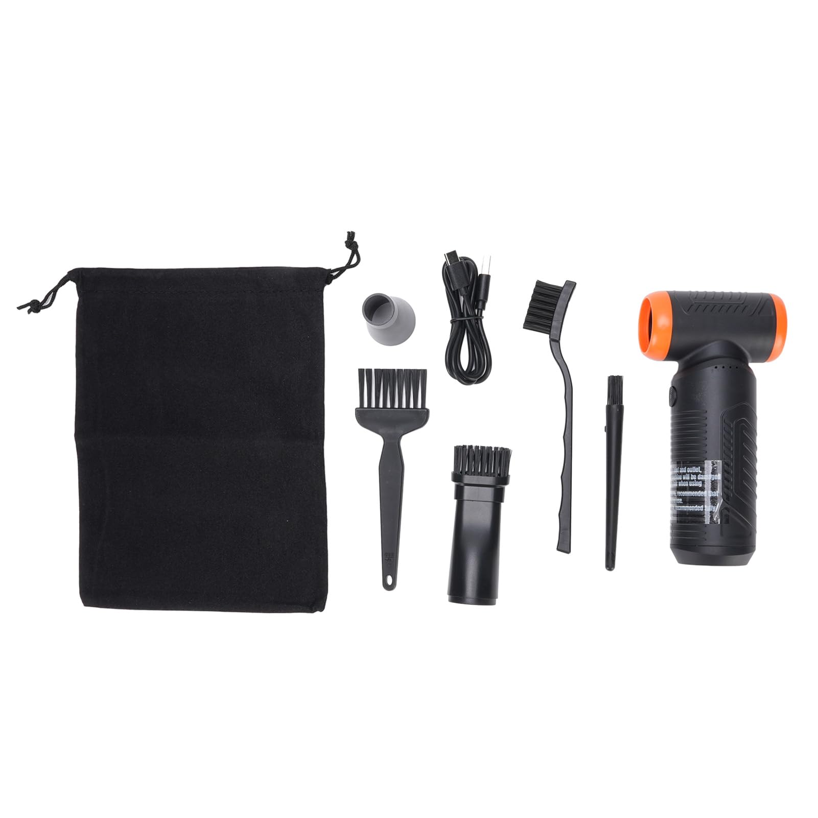 Bewinner Mini Soffiatore Elettrico Ricaricabile a Batteria per Spolverino Ad Aria Compressa da 130000 Giri/min, Motore Senza Spazzole 3 velocità 6000mAh Ventilatore per Tastiera PC Pulizia Auto