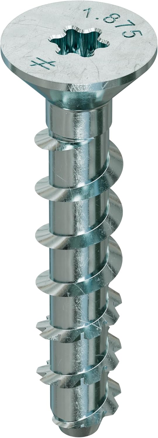 Simpson Strong-Tie THDB25178CS Titen HD 1/4 in. x 1-7/8 in. Zinc-Plated Countersunk Head Heavy-Duty Screw Anchor (100-Qty)
