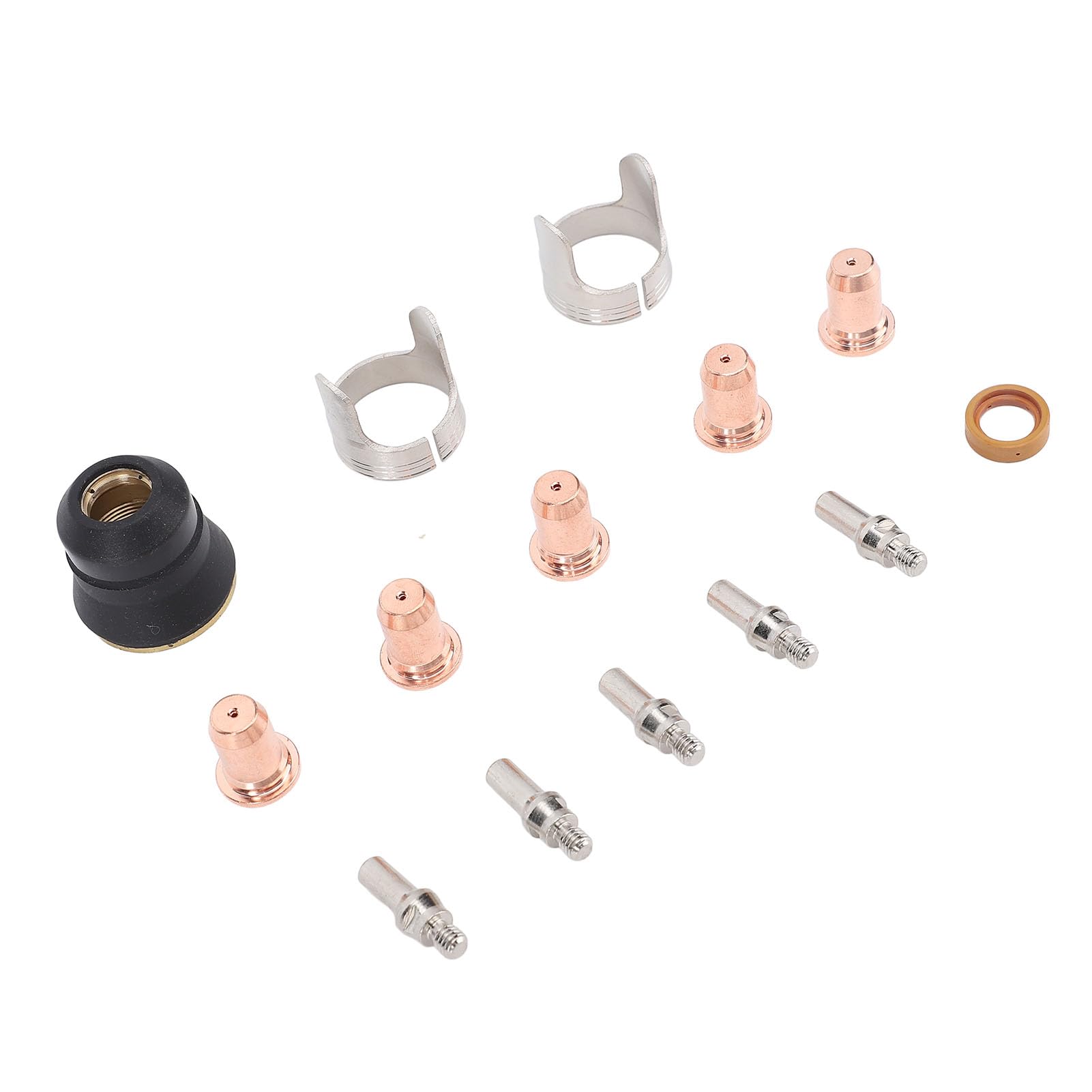 14Pcs Plasma Torch Consumables Set Electrode Nozzle Protective Cover Bracket Set for CUT 55DS Pro CUT 65DS