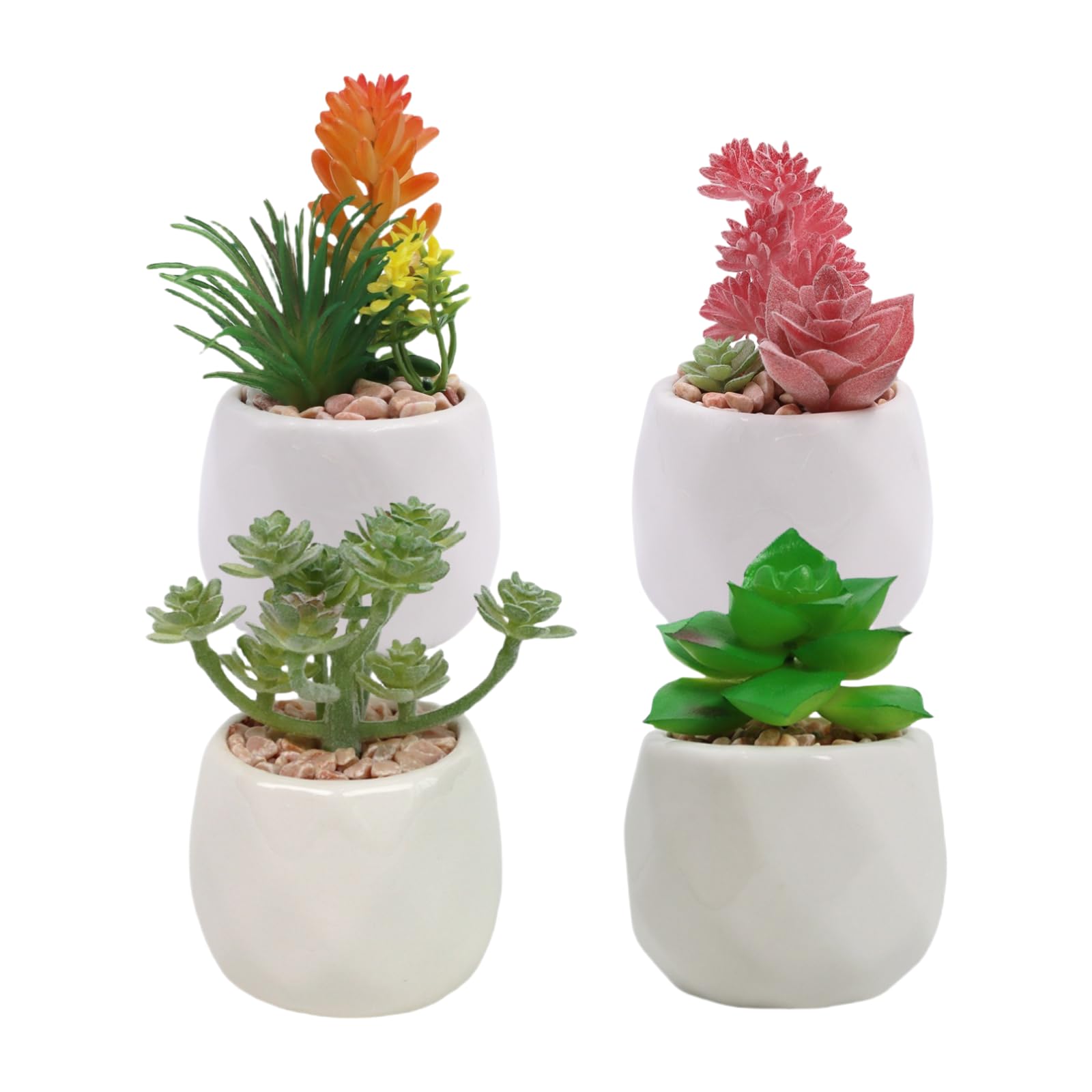 Plante succulente fausse avec pot de bonsaï végétal artificiel décoration maison