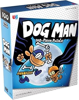 University Games | Dog Man and Cat Kid 100-piece Puzzle. 14 inch by 19 inch Puzzle of Dav Pilkeyâ€™s Crime Fighting Duo Contains 100 Pieces for challenging Fun. Ages 6 and up.