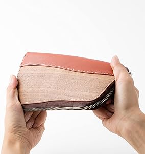 Amazon | [VARCO REAL WOOD] Round zip wallet 長財布 ラウンド