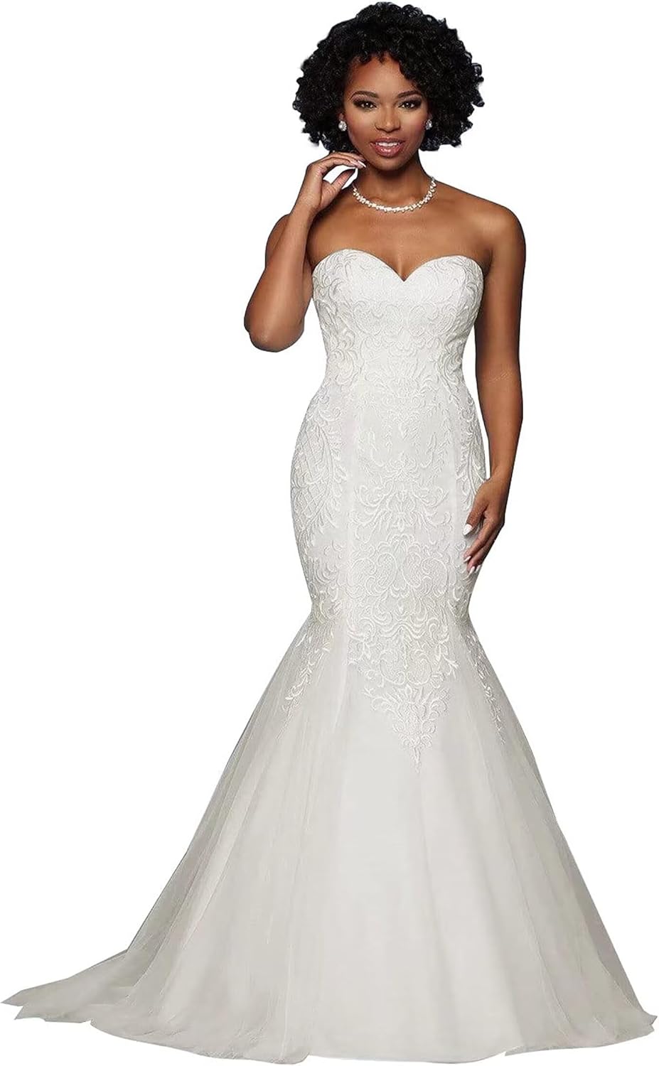 Fair Lady Mermaid Wedding Dresses for Bride Boho Beach Long Lace Bridal Gowns with Train
