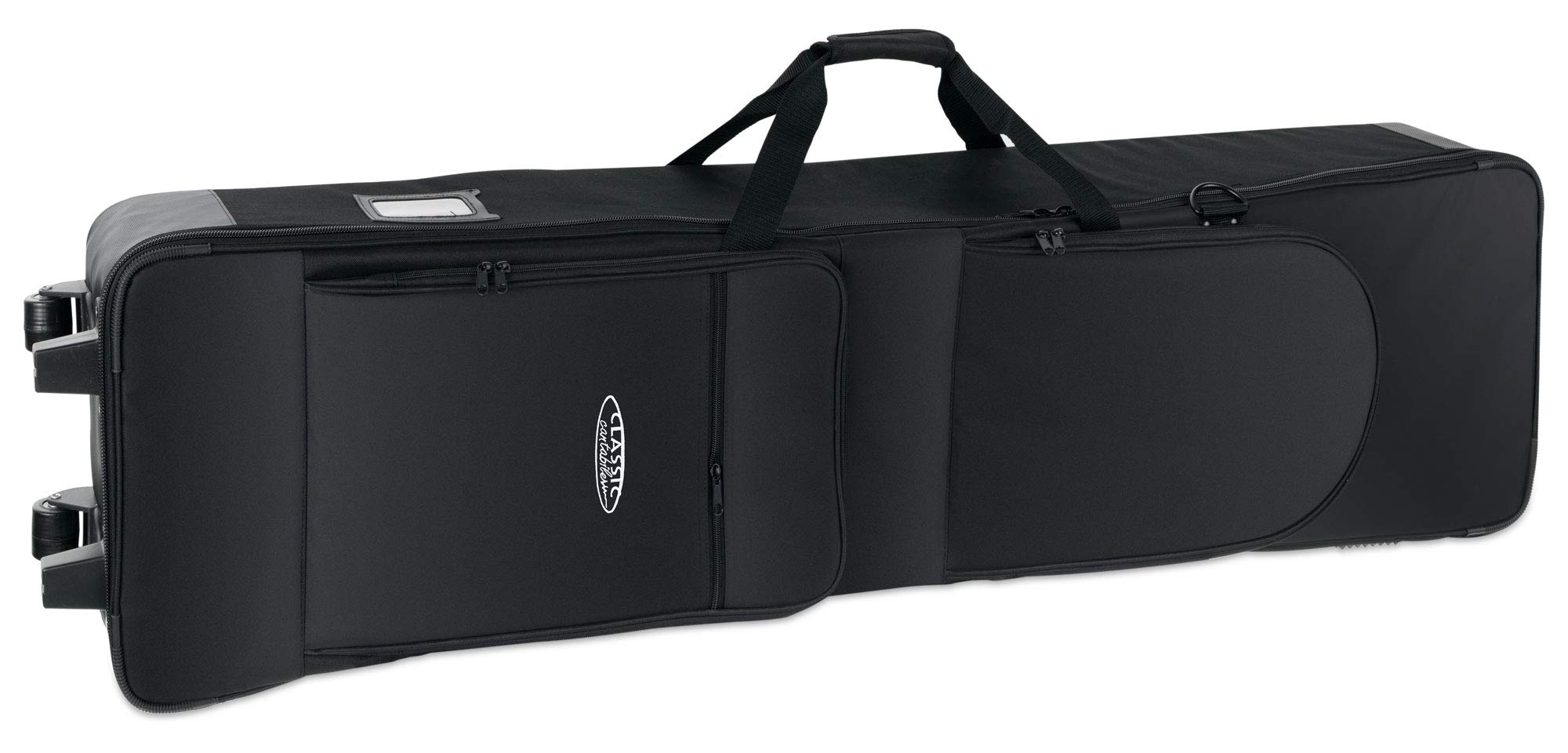 Classic Cantabile Keyboardtasche G2 mit Trolley-Rollen, schwarz