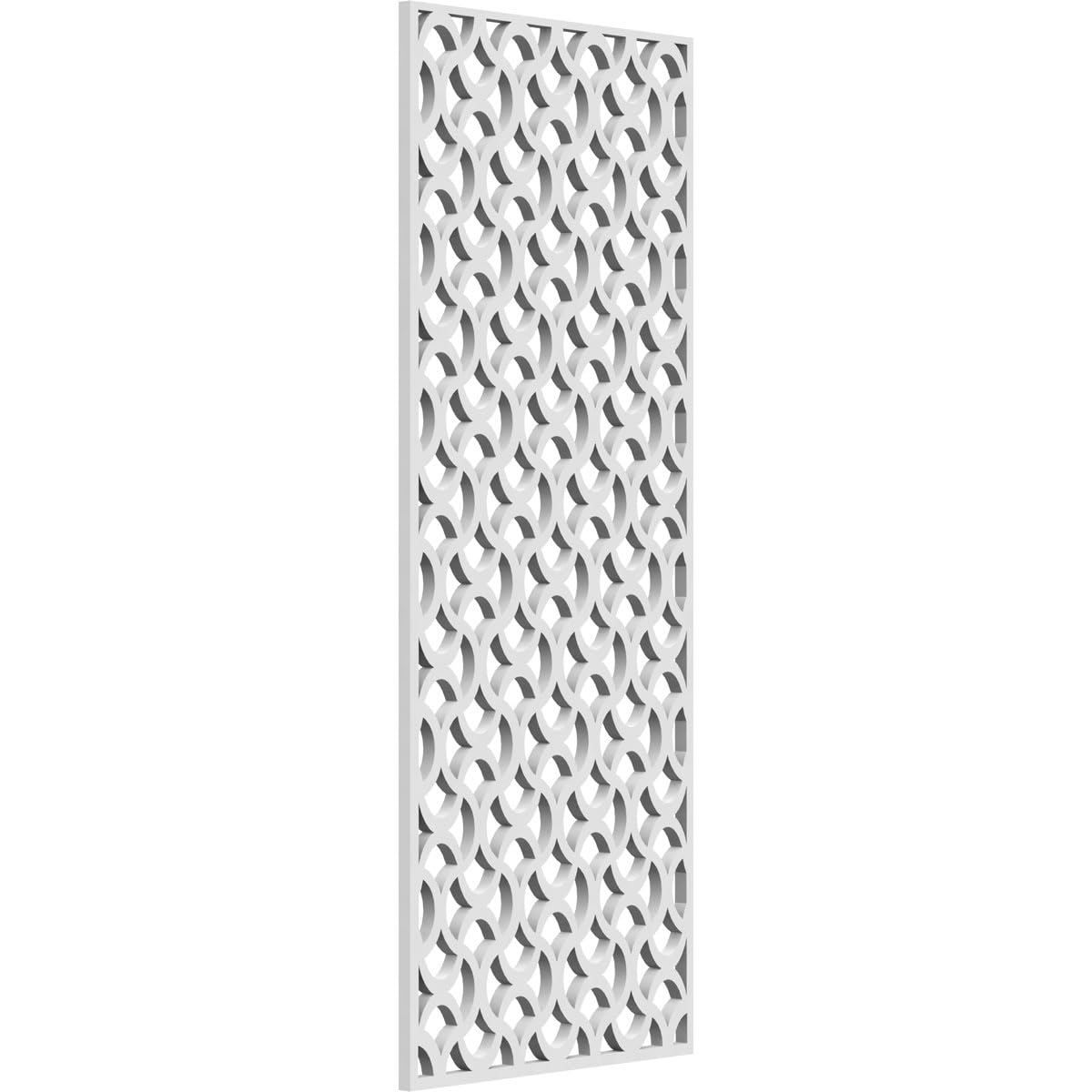 9 3/8"W x 24 3/8"H x 3/8"T Resort Decorative Fretwork Wall Panels in Architectural Grade PVC