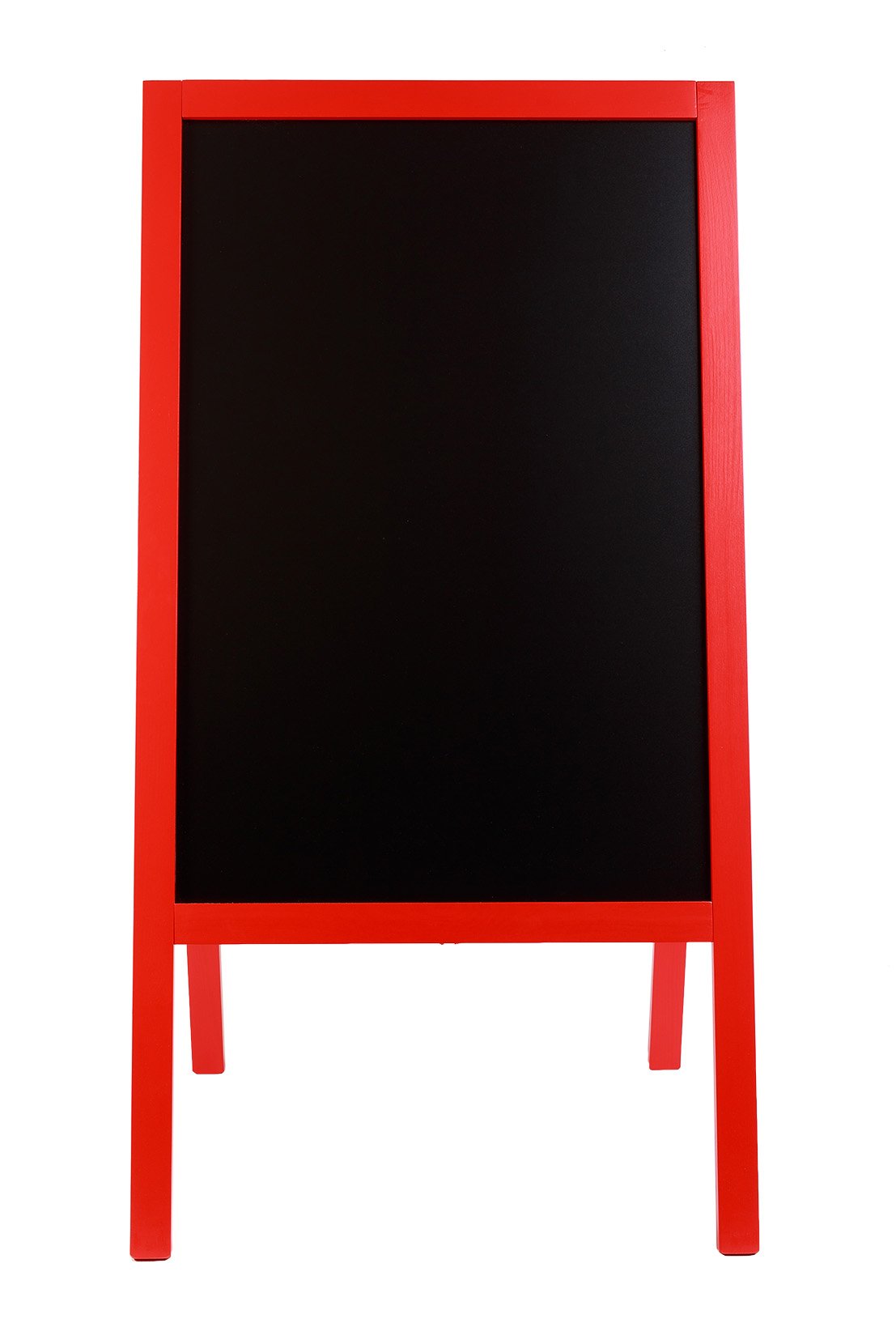 Tableau Noir Panneau de trottoir Sur Pied Cadre Bois STOP CHEVALET code FL RED