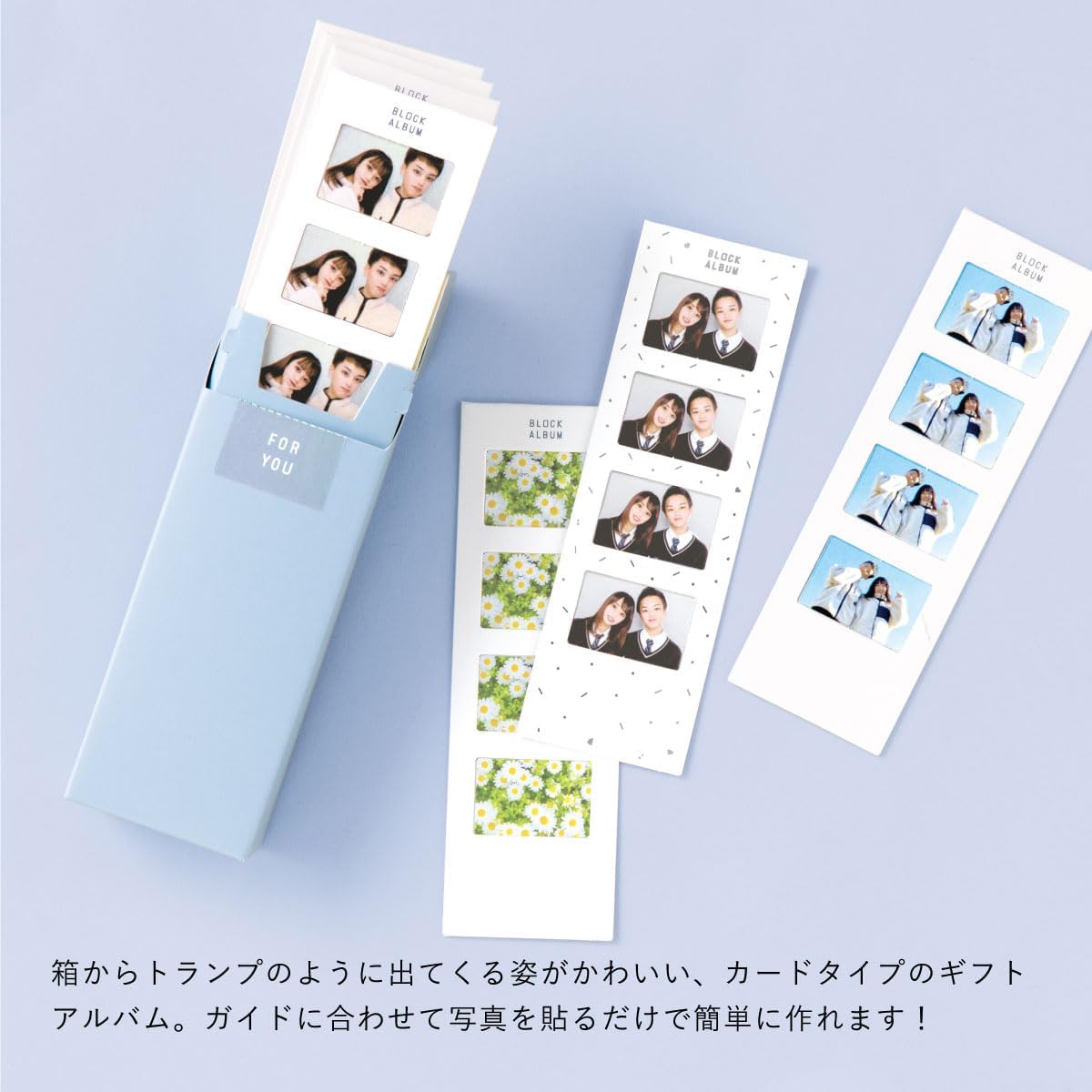 Iroha Publishing GHA4-01 Block Album Block Album 4 Cut Frame (BLACK)