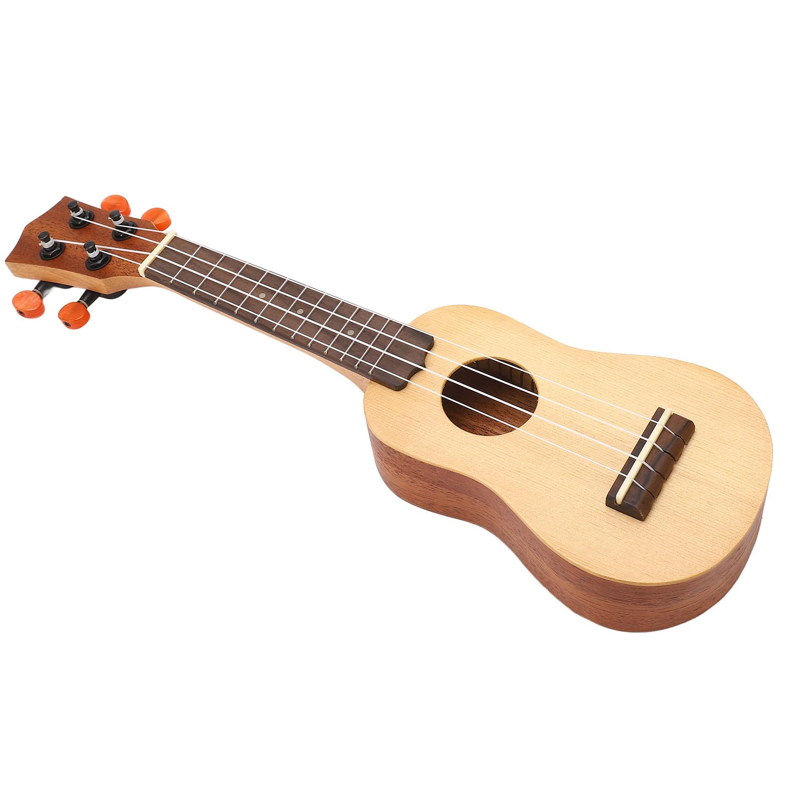 Abete Solido da 16 Pollici in Legno Solido Ukulele Mini Strumento a Corda per i Professionisti dei Principianti Viaggiano Compatto Compatto Leggero